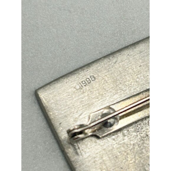 Alice Seely Pewter Fetishes Brooch Pin 1998 Vtg Boho Petroglyph Style Abstract - Picture 6 of 8